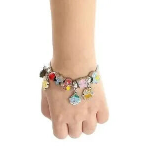 Silver Plated Pokmon Themed Charm Bracelet